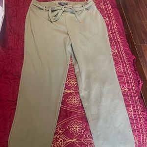 Light green very beautiful spandex dress up pants for office never used